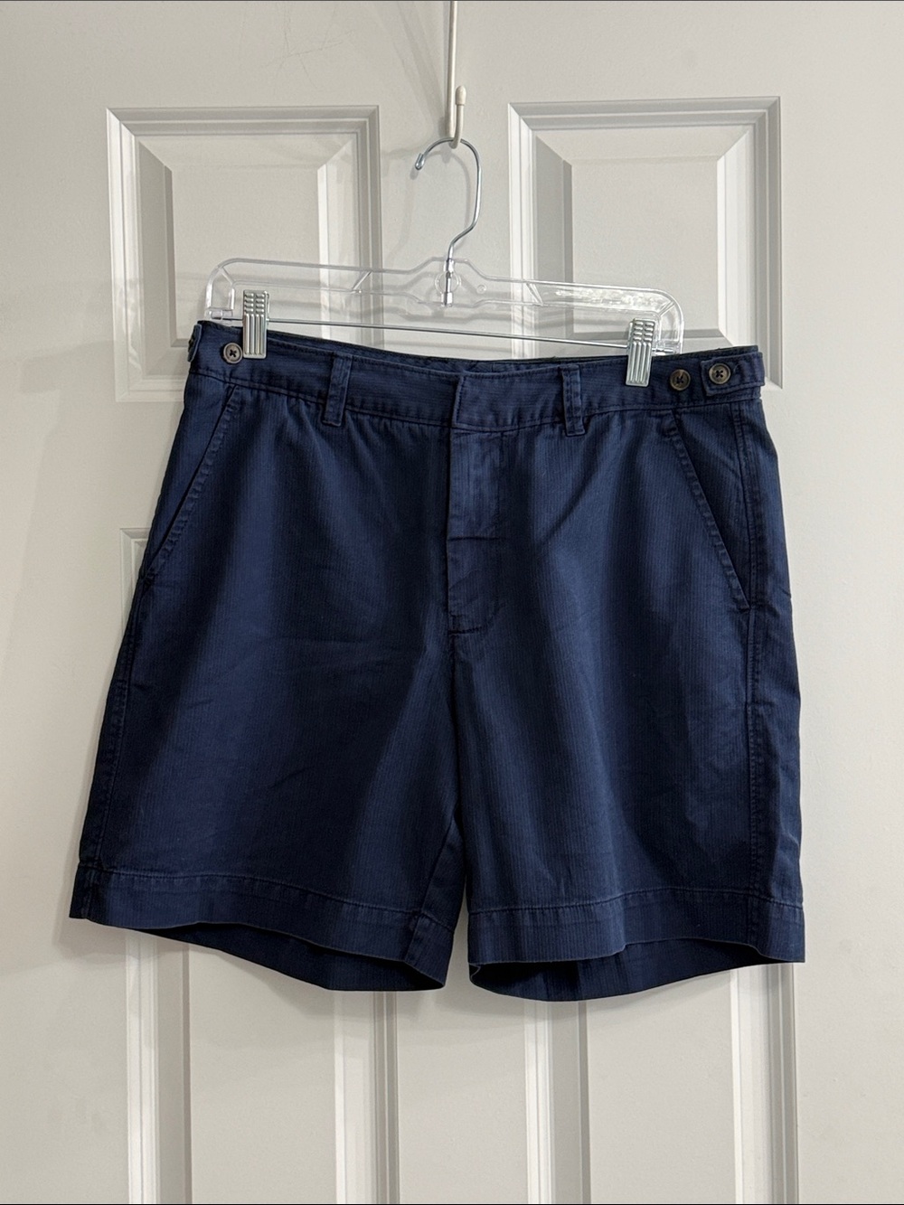 Free People Navy Flat-Front Women's Shorts